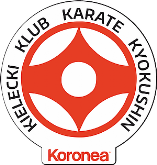 Logo karate kielce koronea